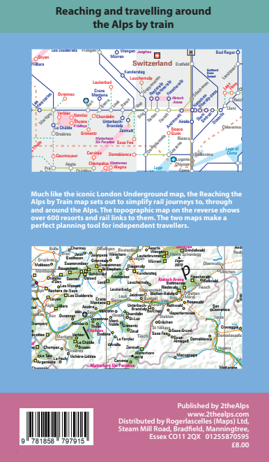 Ski Rail Maps of the Alps Back Cover