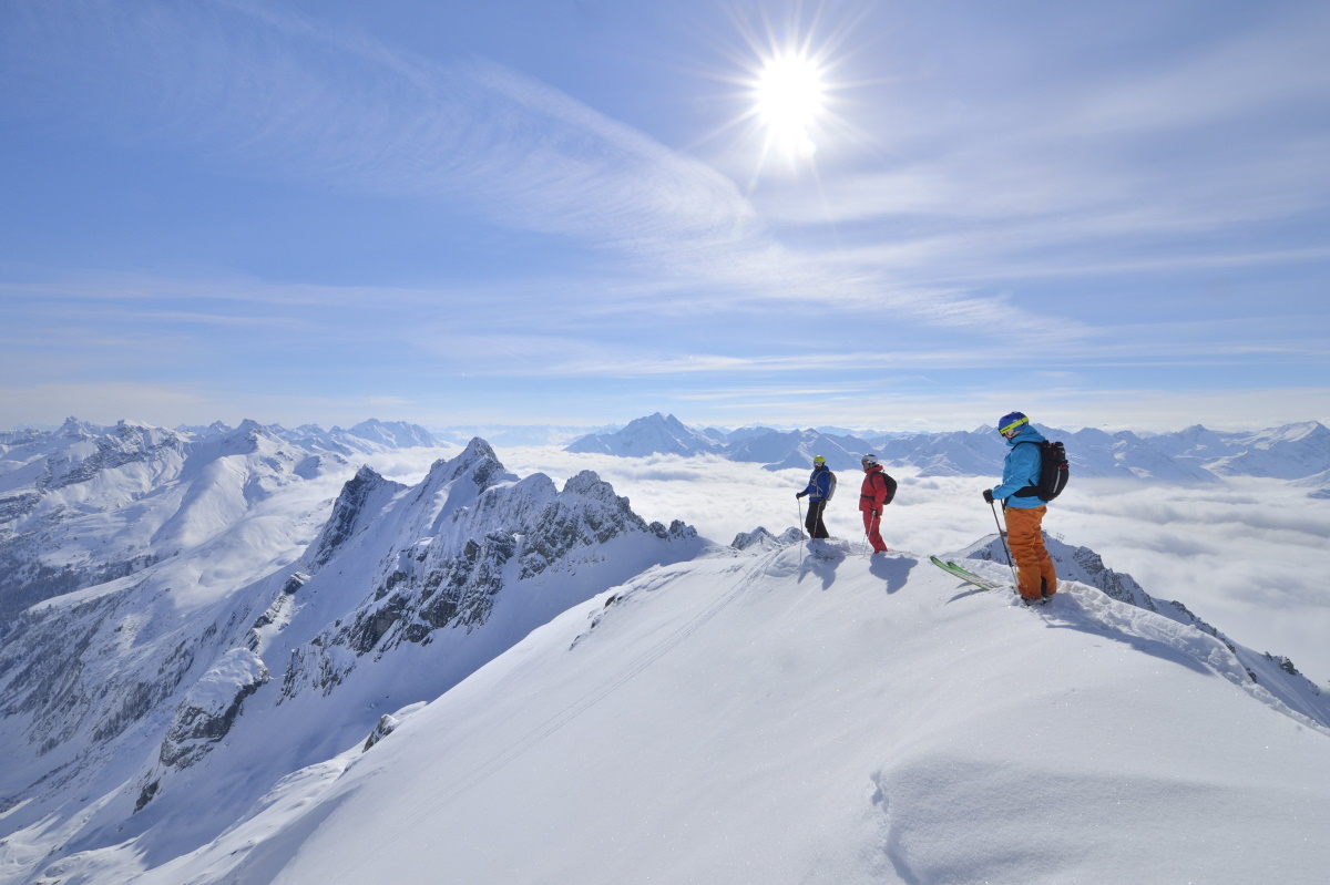 Mont Blanc skiing at St Gervais les Bains